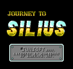 Journey to Silius Title Screen